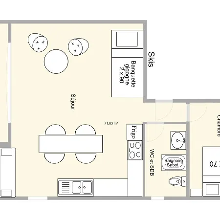 Cosy 2 Pieces Aux Saisies, A Proximite Des Pistes, Pour 4 Personnes - Fr-1-594-322 Apartment *